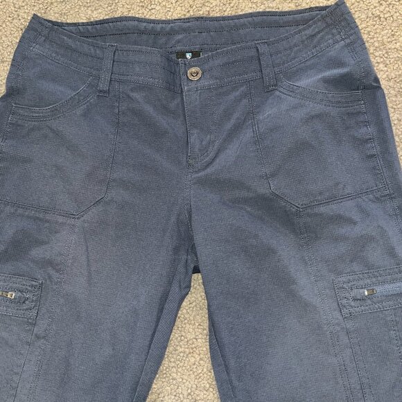 KUHL Women's HORIZN Skinny Cargo Hiking Outdoor PANTS in Navy Size: 12R - Picture 2 of 14